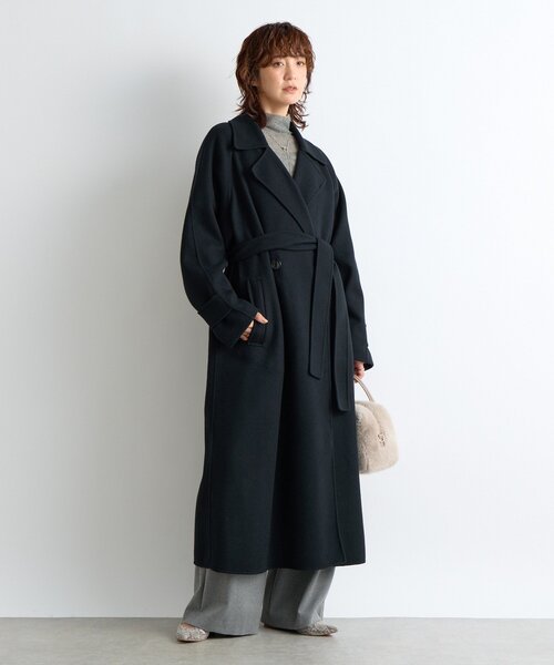 RIVE DROITE（リヴドロワ）の「【軽い着心地】リバーロングトレンチ（その他アウター・レディース・ブラック/キャメル・38/36）」の9枚目の写真