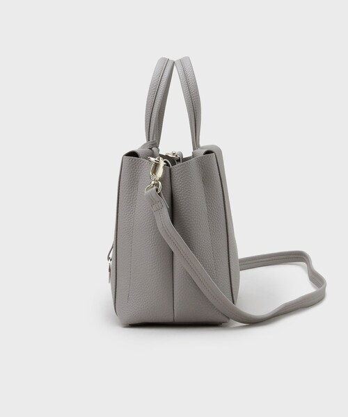 OPAQUE.CLIP（オペークドットクリップ）の「【2WAY/人間工学】シュリンクミドルトートバッグ（トートバッグ・レディース・ブラック/ブラウン系その他/グレー・00）」の13枚目の写真