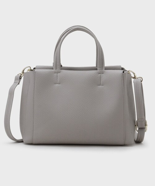 OPAQUE.CLIP（オペークドットクリップ）の「【2WAY/人間工学】シュリンクミドルトートバッグ（トートバッグ・レディース・ブラック/ブラウン系その他/グレー・00）」の14枚目の写真