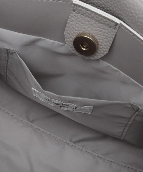 OPAQUE.CLIP（オペークドットクリップ）の「【2WAY/人間工学】シュリンクミドルトートバッグ（トートバッグ・レディース・ブラック/ブラウン系その他/グレー・00）」の21枚目の写真