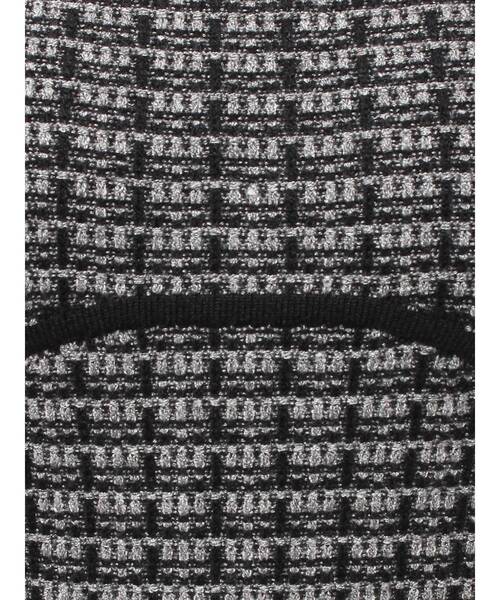 WEB限定】バイカラーツイードニットワンピース（ワンピース）｜RESEXXY