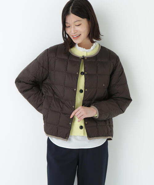 ヒューマンウーマン（human woman）/◆≪ＴＡＩＯＮコラボ≫リバーシブルクルーネックダウンブルゾン ◇【TAION コラボ】リバーシブルクルーネックダウンブルゾン（ブルゾン