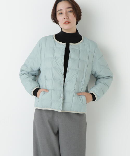 ◇【TAION コラボ】リバーシブルクルーネックダウンブルゾン（ブルゾン