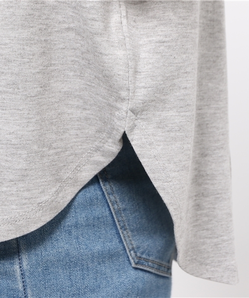 OUTLET（アウトレット）の「【Diacoat Petit】布帛切替袖リボンP/O（Tシャツ/カットソー・レディース・杢グレー・MEDIUM）」の2枚目の写真