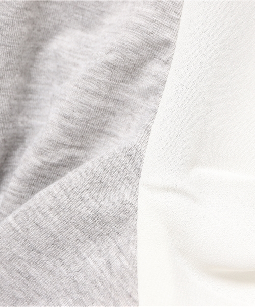 OUTLET（アウトレット）の「【Diacoat Petit】布帛切替袖リボンP/O（Tシャツ/カットソー・レディース・杢グレー・MEDIUM）」の3枚目の写真