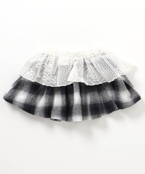 BREEZE(ブリーズ)の「【WEB限定】2wayレイヤードレースミニスカート_ジュニア対応(スカート・キッズ・ブラック・90/100/120/140)」の6枚目の写真