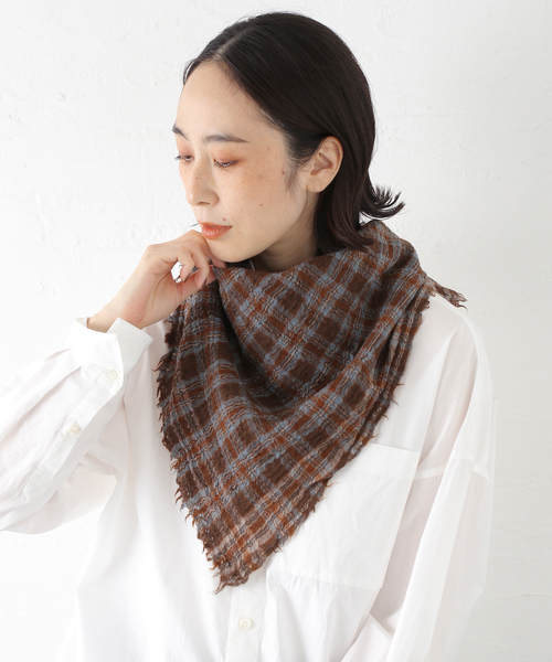 JOURNAL STANDARD（ジャーナルスタンダード）の「【MOISMONT/モワモン】 MAGDA（ストール/ショール・レディース・ブルー/グリーン/ピンク/ブラウン・FREE）」の6枚目の写真