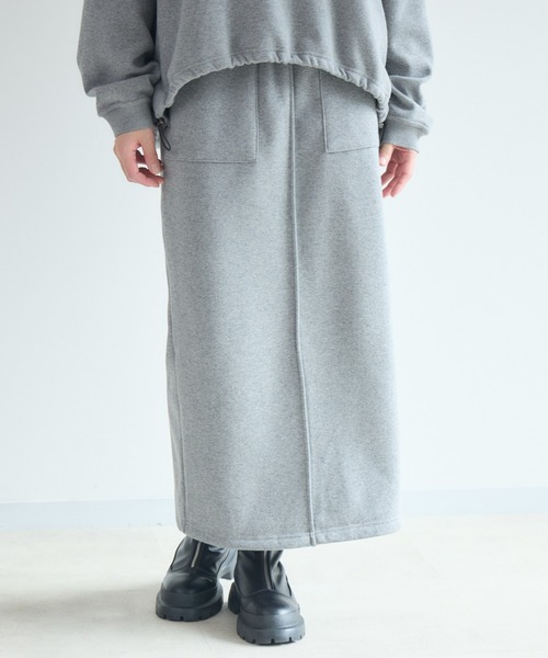 Paradise Picnic（パラダイスピクニック）の「cloche 裏起毛アイラインスカート（スカート・レディース・キャメル/グレー/ブラック・FREE）」の3枚目の写真