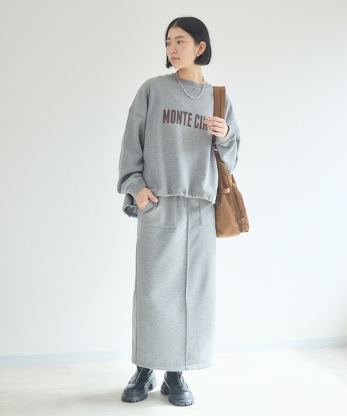 Paradise Picnic（パラダイスピクニック）の「cloche 裏起毛アイラインスカート（スカート・レディース・キャメル/グレー/ブラック・FREE）」の6枚目の写真