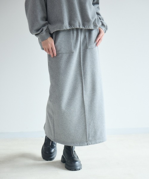 Paradise Picnic（パラダイスピクニック）の「cloche 裏起毛アイラインスカート（スカート・レディース・キャメル/グレー/ブラック・FREE）」の8枚目の写真