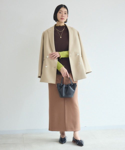 Paradise Picnic（パラダイスピクニック）の「cloche 裏起毛アイラインスカート（スカート・レディース・キャメル/グレー/ブラック・FREE）」の19枚目の写真