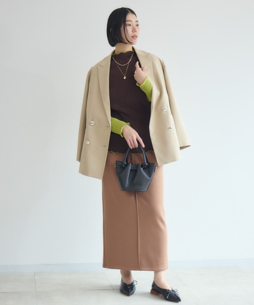 Paradise Picnic（パラダイスピクニック）の「cloche 裏起毛アイラインスカート（スカート・レディース・キャメル/グレー/ブラック・FREE）」の21枚目の写真