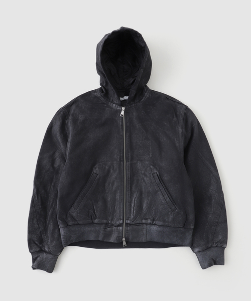 ノーブル　ブルゾン　ブラック NO MAINTENANCE / ノーメンテナンス HOODED MECHANIC JACKET（ブルゾン