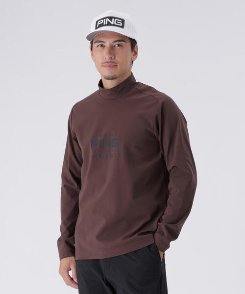 PING APPAREL】サーモソーラ―バックカノコ長袖ハイネックカットソー