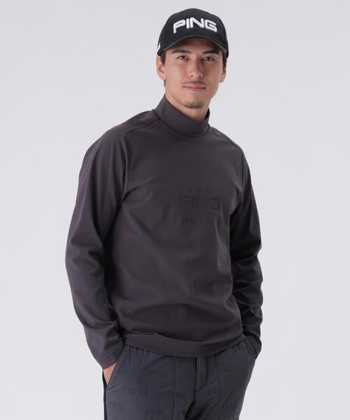 PING APPAREL】サーモソーラ―バックカノコ長袖ハイネックカットソー