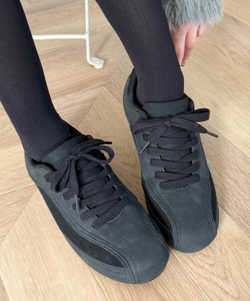 WEGO（ウィゴー）の「WEGO/レースアップローカットスニーカー（スニーカー・レディース・ブラウン/ブラック/グレー・SMALL/MEDIUM/LARGE）」の15枚目の写真