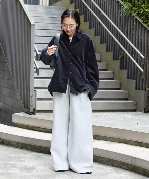 JOURNAL STANDARD(ジャーナルスタンダード)の「Velour JACKET(その他アウター・レディース・キャメル/ネイビー・FREE)」の4枚目の写真