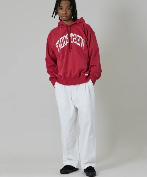 UNFRM OUTDOOR STANDARD(ユニフォームアウトドアスタンダード)の「【UNFRM OUTDOOR STANDARD:ユニフォームアウトドアスタンダード】CLASSIC TWO-TUCK WIDE CHINO TROUSERS/ツータックユニセックスチノパンツ(チノパンツ・メンズ・ベージュ/ホワイト・X-SMALL/SMALL)」の4枚目の写真
