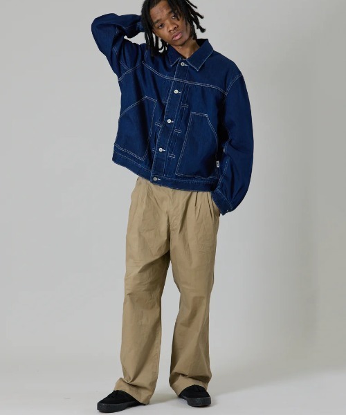 UNFRM OUTDOOR STANDARD(ユニフォームアウトドアスタンダード)の「【UNFRM OUTDOOR STANDARD:ユニフォームアウトドアスタンダード】CLASSIC TWO-TUCK WIDE CHINO TROUSERS/ツータックユニセックスチノパンツ(チノパンツ・メンズ・ベージュ/ホワイト・X-SMALL/SMALL)」の15枚目の写真