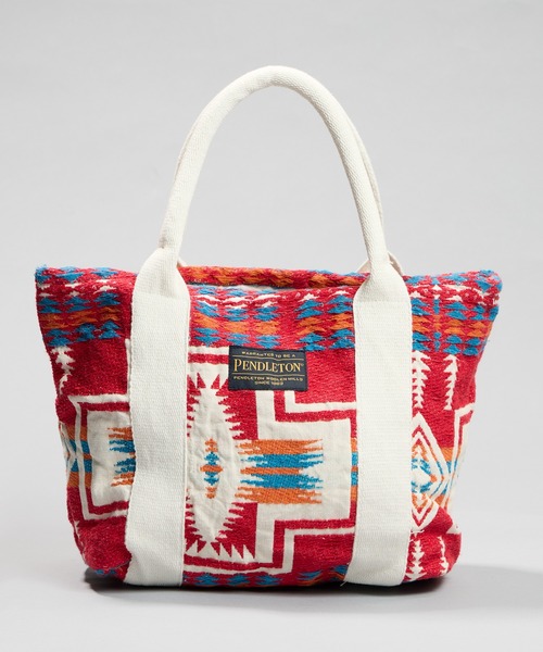 PENDLETON(ペンドルトン)の「【 PENDLETON / ペンドルトン 】ジャガードミニトートバッグ(トートバッグ・レディース・チャコール/レッド・FREE)」の1枚目の写真