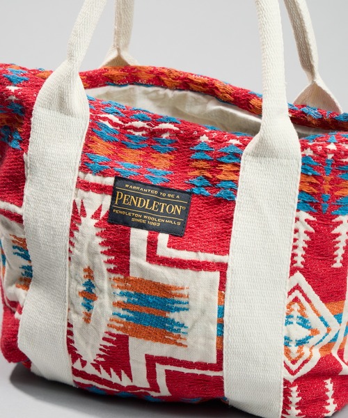 PENDLETON(ペンドルトン)の「【 PENDLETON / ペンドルトン 】ジャガードミニトートバッグ(トートバッグ・レディース・チャコール/レッド・FREE)」の5枚目の写真