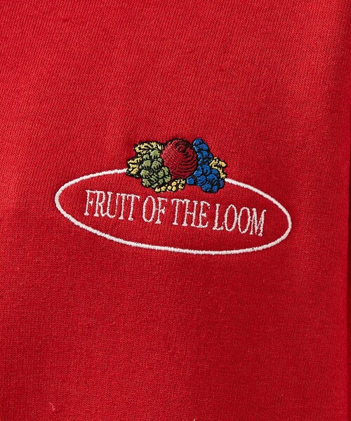 FRUIT OF THE LOOM(フルーツオブザルーム)の「【FRUIT OF THE LOOM】PRINT HOODIE1/ワンポイント/ユニセックス【WEB限定】(パーカー・メンズ・レッド/エンジ・M/L/XL)」の19枚目の写真