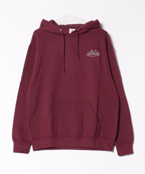 FRUIT OF THE LOOM(フルーツオブザルーム)の「【FRUIT OF THE LOOM】PRINT HOODIE1/ワンポイント/ユニセックス【WEB限定】(パーカー・メンズ・レッド/エンジ・M/L/XL)」の17枚目の写真