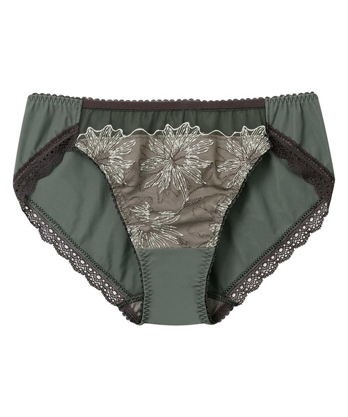 AMPHI（アンフィ）の「「otona MUSEコラボ」「BRAGENIC ブラジェニック ぴたっとフィットタイプ」　ショーツ（ショーツ・レディース・レッド/グリーン/サックスブルー/アイボリー/ブラウン・L/M）」の3枚目の写真