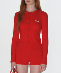 ニットマイクロショーツ_レッド