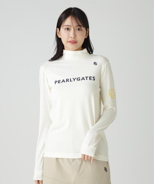 PEARLY GATES(パーリーゲイツ)の「【PEARLY GATES】ラグウォームプレミア(Tシャツ/カットソー・レディース・ホワイト/ピンク/ネイビー・SMALL/MEDIUM/LARGE)」の6枚目の写真
