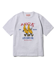AECA（エイカ）の「STAY TOGETHER HALF SLEEVE-LIGHT GREY（Tシャツ/カットソー）」