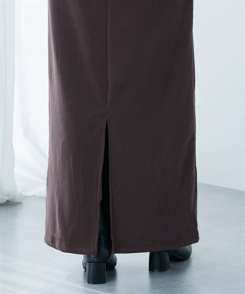 slattgir(スラットジール)の「高身長 【スラモコラボ企画】マキシフレアワンピース(トールサイズ)(ワンピース・レディース・ブラウン/ネイビー・TL/TM/T3L/TLL)」の6枚目の写真