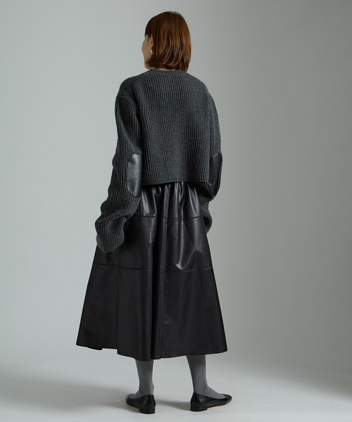 セール】INSCRIRE アンスクリア Rib Short Length プルオーバー