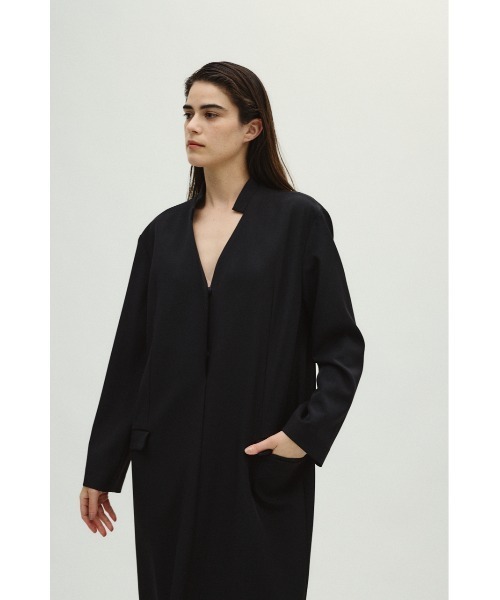 RIM.ARK(リムアーク)の「JK like dress ジャケットライクドレス(ドレス・レディース・ネイビー/チャコールグレー/ブラック・36/38)」の4枚目の写真