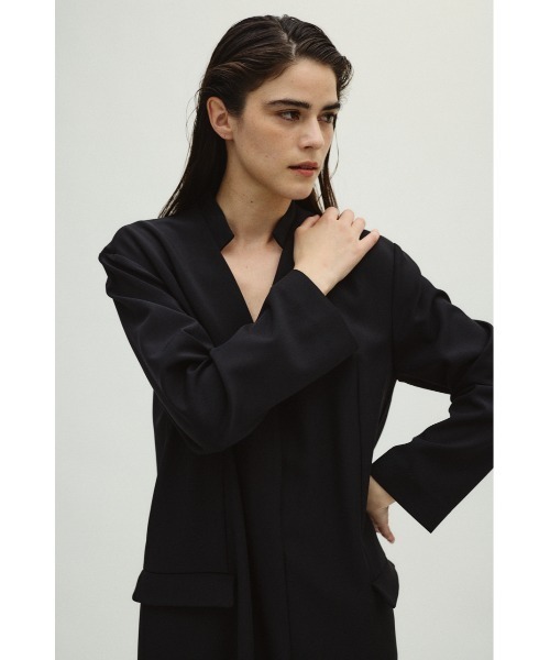 RIM.ARK(リムアーク)の「JK like dress ジャケットライクドレス(ドレス・レディース・ネイビー/チャコールグレー/ブラック・36/38)」の7枚目の写真