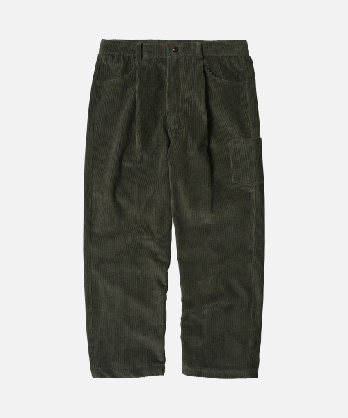 CORDUROY WIDE ONE TUCK PANTS _ OLIVE 【公式通販】