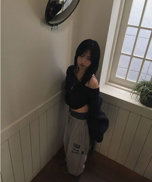 THE MYSTERIOUS HOTEL（ザミステリアスホテル）の「TMH LAYERED SWEAT PT [2 Color]（スウェットパンツ・レディース・チャコールグレー/ライトグレー・FREE）」の18枚目の写真