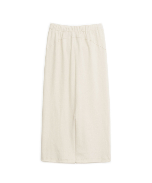 SUNBURNPROJECT(サンバーンプロジェクト)の「Curved Maxi Rib Skirt, IVORY(スカート・レディース・その他・FREE)」の3枚目の写真