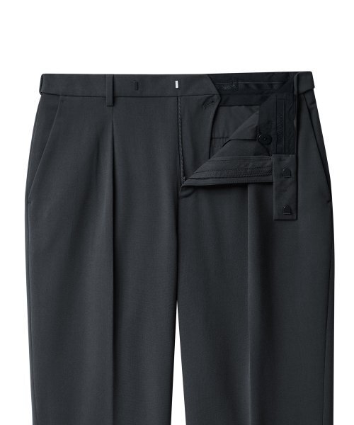 MUSINSA STANDARD（ムシンサスタンダード）の「リバースワンジョーワイド隠しバンディングスラックス[グレー]（スラックス・メンズ・その他・42/26/27/28）」の3枚目の写真