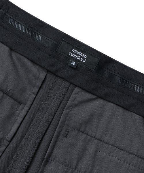 MUSINSA STANDARD（ムシンサスタンダード）の「リバースワンジョーワイド隠しバンディングスラックス[グレー]（スラックス・メンズ・その他・42/26/27/28）」の6枚目の写真