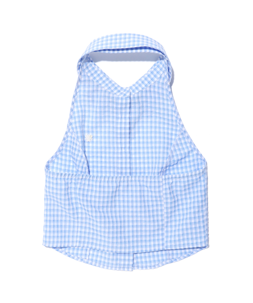 YOUHEE(ユヒ)の「CHECK HALTER NECK SHIRTS LIGHT BLUE(シャツ/ブラウス・レディース・その他・FREE)」の10枚目の写真