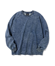 Verdnt（バーダント）の「Knit Denim Washed Sweatshirt [Indigo]（スウェット）」