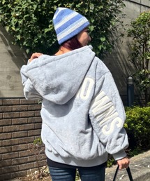 ロゴパッチエコファーブルゾン