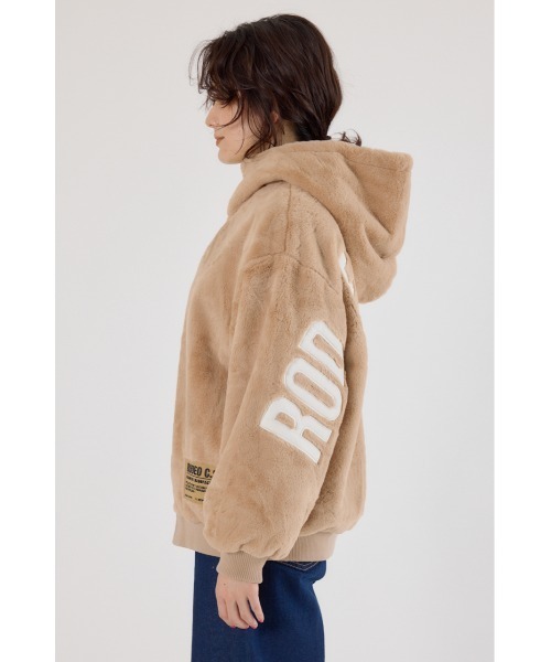 ロゴパッチエコファーブルゾン（ブルゾン）｜RODEO CROWNS WIDE BOWL