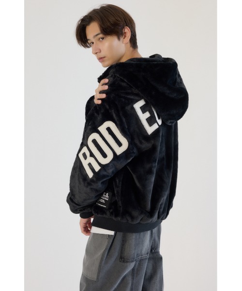 ロゴパッチエコファーブルゾン（ブルゾン）｜RODEO CROWNS WIDE BOWL