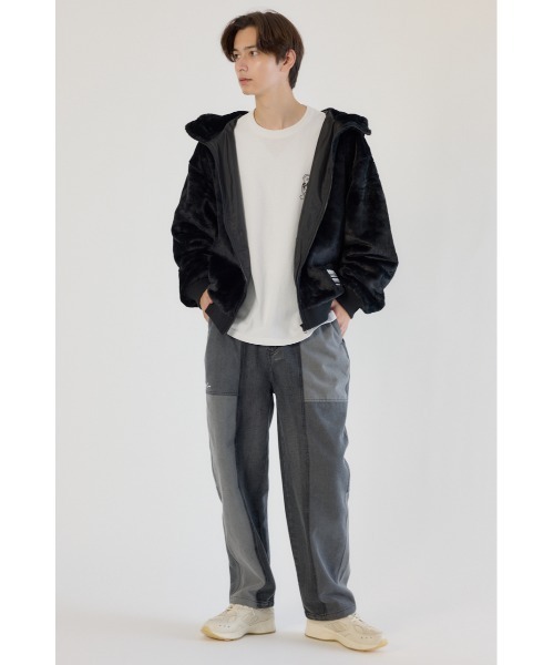 ロゴパッチエコファーブルゾン（ブルゾン）｜RODEO CROWNS WIDE BOWL