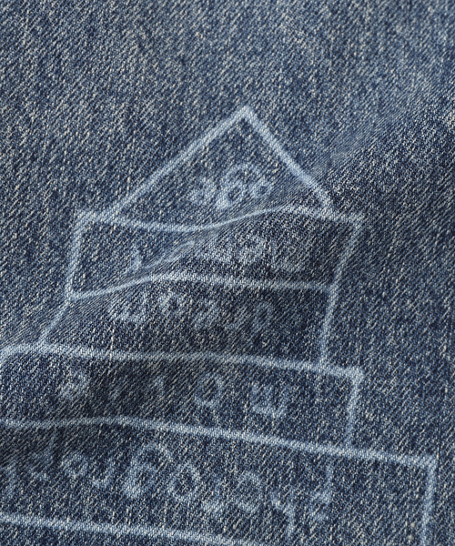 セール】DAIRIKU / ダイリク 'TATTOO' Laser Printed wide Denim