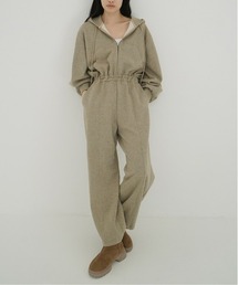 CLANE（クラネ）の「ROUND SHOULDER ALL IN ONE（つなぎ