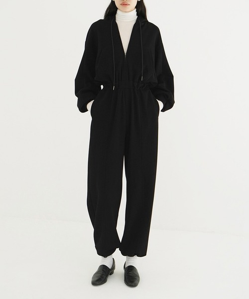 clane HOODED SWEAT ALL IN ONE タグあり セール】HOODED SWEAT ALL IN ONE（つなぎ/オールインワン）｜CLANE