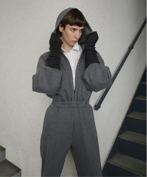 CLANE（クラネ）の「HOODED SWEAT ALL IN ONE（つなぎ/オールインワン